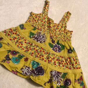 FANG Yellow Floral Tiered Tank - Size M (10/12)